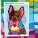 Picture on numbers for kids "Fashionable puppy"