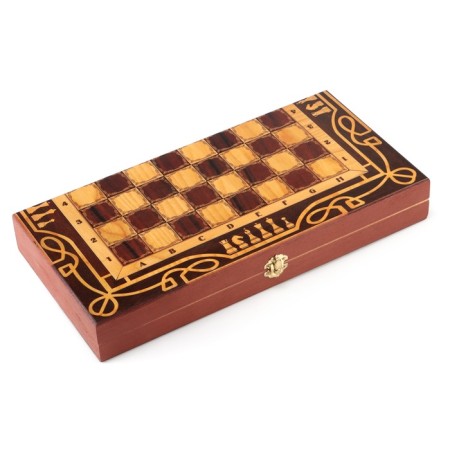 Chess "Figures", wooden board 40 x 40 cm, King H-9 cm, Pig H-4.5 cm-1