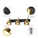 Lamp wall-flowing spot RIVOLI LENORE 7060-703 3CH14, 40W, rotary with a switch