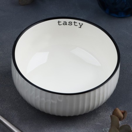 Ceramic ceramic salad, 11.5 x 5.6 cm, 330 ml, white color-2