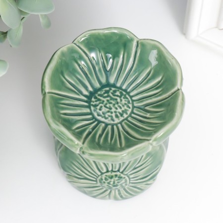 Aroma lamp ceramics "delicate flower" mix 8x8x8 cm-4