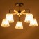 Tahiti chandelier 5x60W E27 Black+tree 55.5x55x31cm SVK