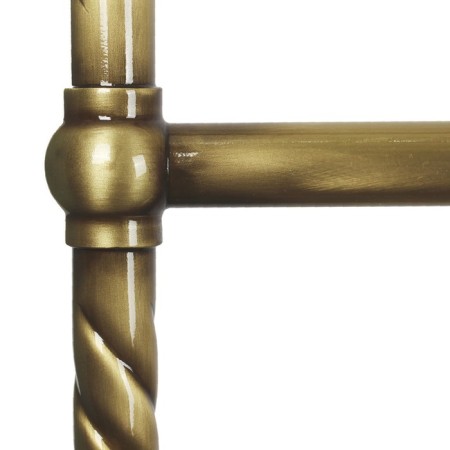 Water heated towel rail Domoterm "vintage" P5, 500x950 mm, bronze-2