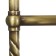 Water heated towel rail Domoterm "vintage" P5, 500x950 mm, bronze