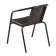 Set of garden furniture: table, 4 stools, brown