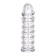 Toyfa penis nozzle, transparent color, 12.5 cm