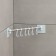 Velcro towel holder, 6 movable hooks 36 × 6.5 × 2 cm, color mix