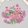 Plastic stickers "Spring flowers. Pink" set 40 pcs 15x8 cm
