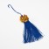 Textile suspension, plastic "Chinese lion" blue 2x4x14 cm