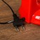 Luminaire desktop UT-221 E27 40W on the stand red 27.5x37x14 cm