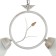 Sulfur chandelier 2he27 40W white 44x13.5x30 cm Bayerlux