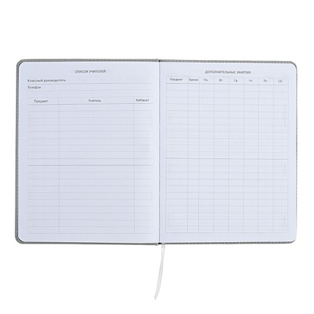 The universal diary for grade 1-11 did not take the sausage, solid cover, artificial leather, with foam rubber, liesse, 80 g/m2-5