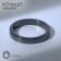 Ring "Night" for hematite, narrow, black color, size 19