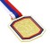 Medal for application 002, tricolor. The color of evil. With a ribbon. 6 x 7 cm.