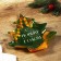 A plate in the form of a Christmas tree "Happy New Year", 16.5x19.5 cm