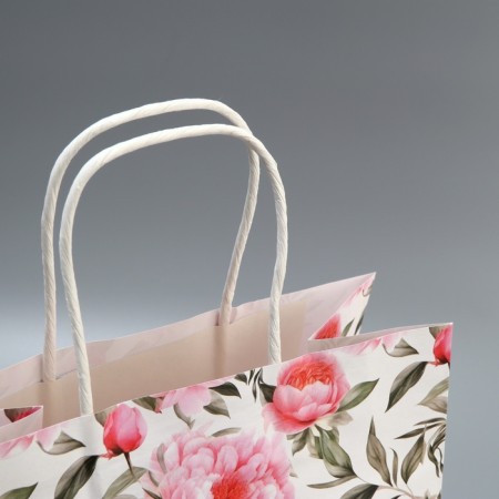 Package gift craft, packaging, “the most beautiful”, flowers, 22 x 25 x 12-6