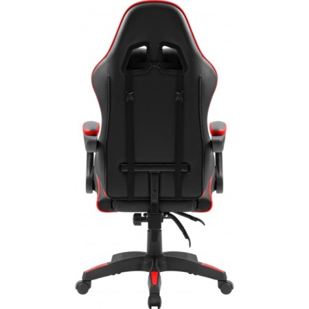 Playing chair Defender Xcom, up to 100 kg, eco-leather, black and red-5