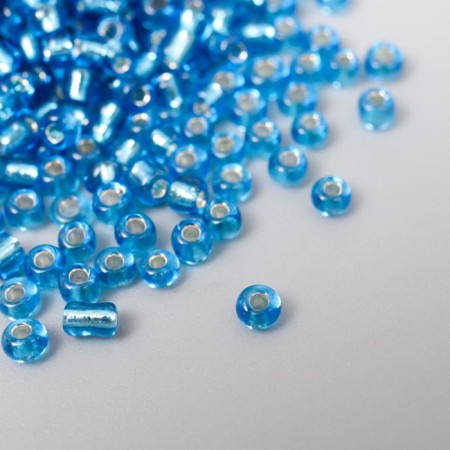12/0 round beads in the bottle "Blue" transparent-color 20 g-2