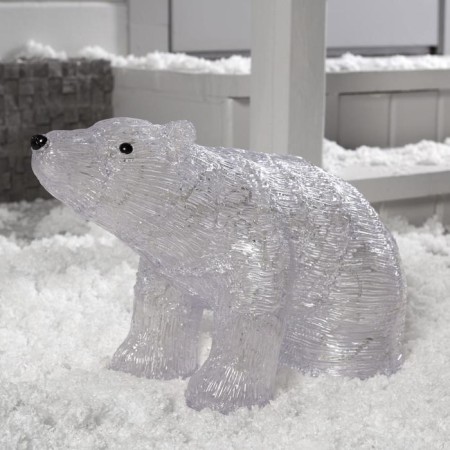 LED figure "Bear" 53 × 30 × 18 cm, acrylic, 30 led, 24 V, glow of white-1