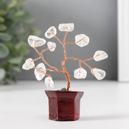 Bonsai souvenir "Cash tree with rock crystal" 12 pcs 8x3x3.2 cm-2