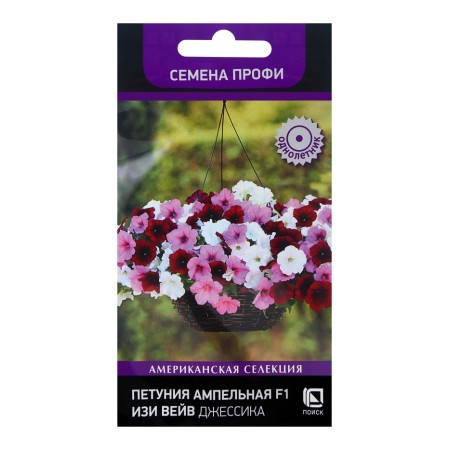 Flowers of Petunia Ampel F1 Iza Vave Jessica, 5pcs