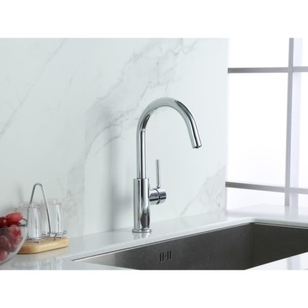 LEMARK COMFORT LM3073C kitchen mixer, single -leaf, spout length - 181 mm, chrome-2