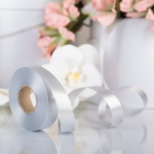Tape for decor and gifts, silver, 2 cm x 45 m