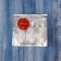 Jewelry decoration "Little Bird" (set of 3 pcs) 5x11.5 cm, white