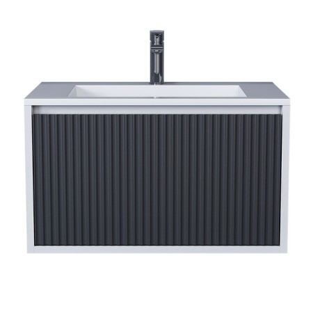 Tumbling under the Uperwood Next sink, 70 cm, white/graphite, 1 box-2