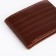 Male purse without fastening, for bills, for cards, brown color
