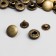 Installation button, alpha (S-shaped), iron, d = 15 mm, bronze color