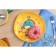 Ceramic plate "Cupid Dino", d = 20.5 cm, yellow color