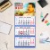 Quarterly calendar, Stalin trio 2025, 69 x 31 cm
