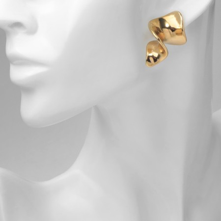 Earrings Metal "Bohemia" space, color gold-3