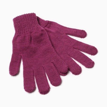 Female gloves, purple color, size 18-1