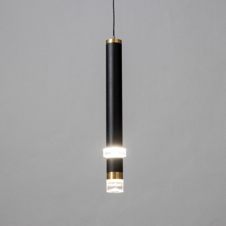 Suspension lamp "Regent" LED 5W 4000K black 3.3x3.3x30-130cm