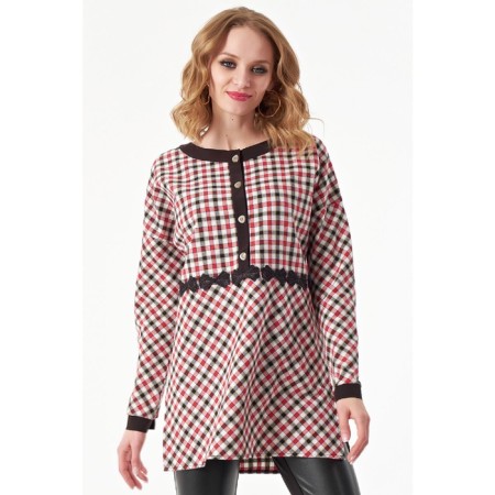 Women's tunic, size 46, red color
