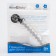 Holder for the nipple - dummies of "rhombics", silicone, gray color