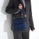 L-Craft bag bag on magnets, external pocket, blue color
