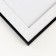 Photo frame plastic 30x40 cm "White 3d rhombuses with black stripe" 44x35 cm