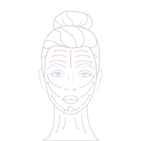 Face massage, with a ball, 7.5 × 1.6 cm, silver color-2