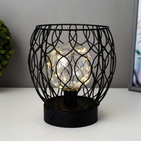 Nomber's nightlight LED from 3haa Black Black 17.5x17.5x19.5 cm Risalux-1