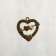 Music of wind metal "Double heart with an arrow" 4 tubes 56 cm