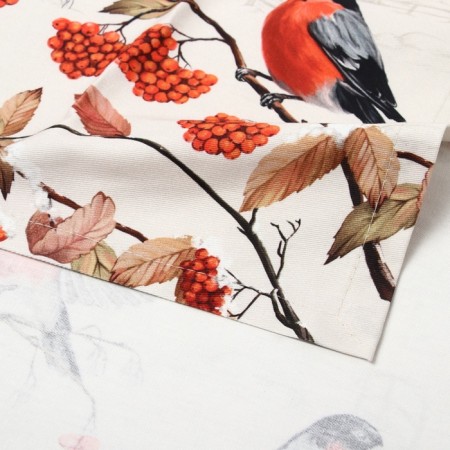 New Year. Driving Ethel "Bullfinchi on branches" 40x149 cm, 100% HL, sarzha 190 g/m2-3