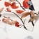 New Year. Driving Ethel "Bullfinchi on branches" 40x149 cm, 100% HL, sarzha 190 g/m2
