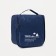 Cosmetic bag, a lightning department, with a pen, with a hook, blue color