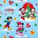 Glossy packaging, 50 x 70 cm “Funny New Year!”, Mickey Mouse and friends