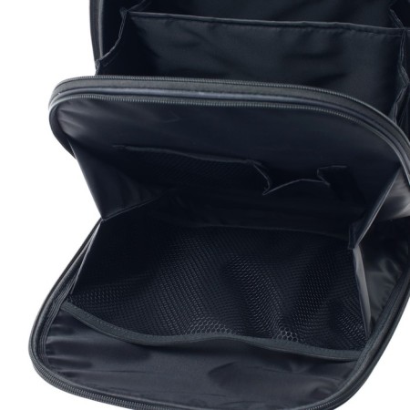 School backpack 38 x 30 x 16 cm, ergonomic back, stavia "black cat", black-10