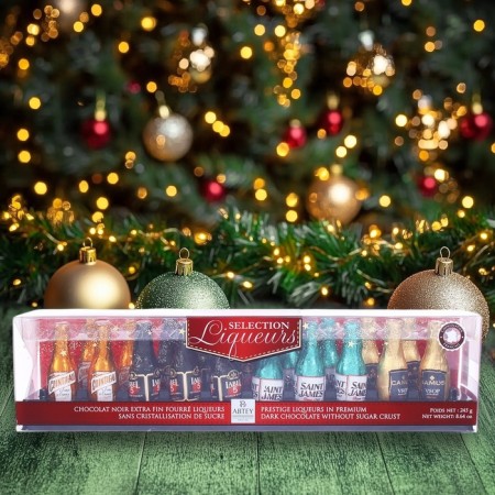 New Year. Figuride Chocolate Reglette "Selection Liqueurs, with a liqueur, 13 g