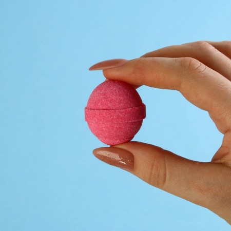 Gift set of cosmetics, bath bombs 3 x 20 g, raspberry aroma, Candy Food-3